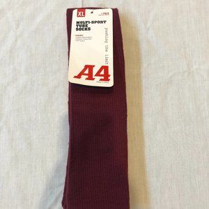 A4 Multi-Sport Tube Cardinal Socks XL